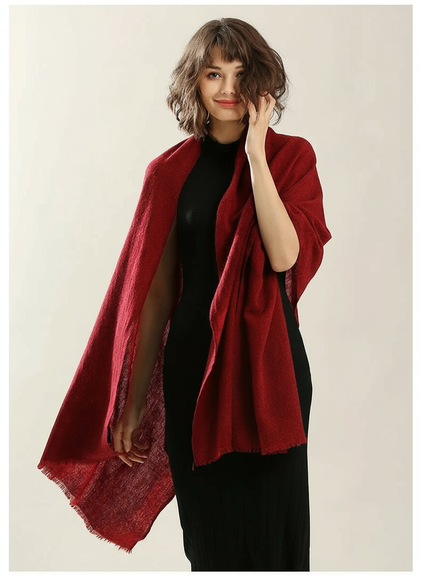 Yak wool scarf for winter