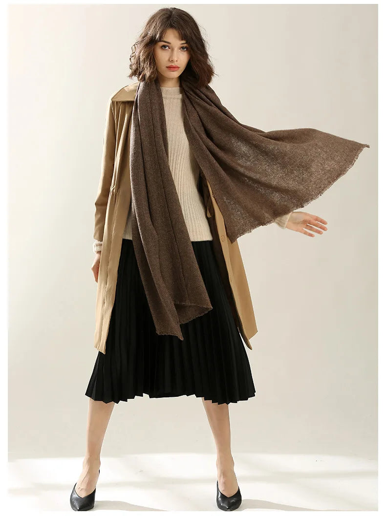 Yak wool scarf for winter