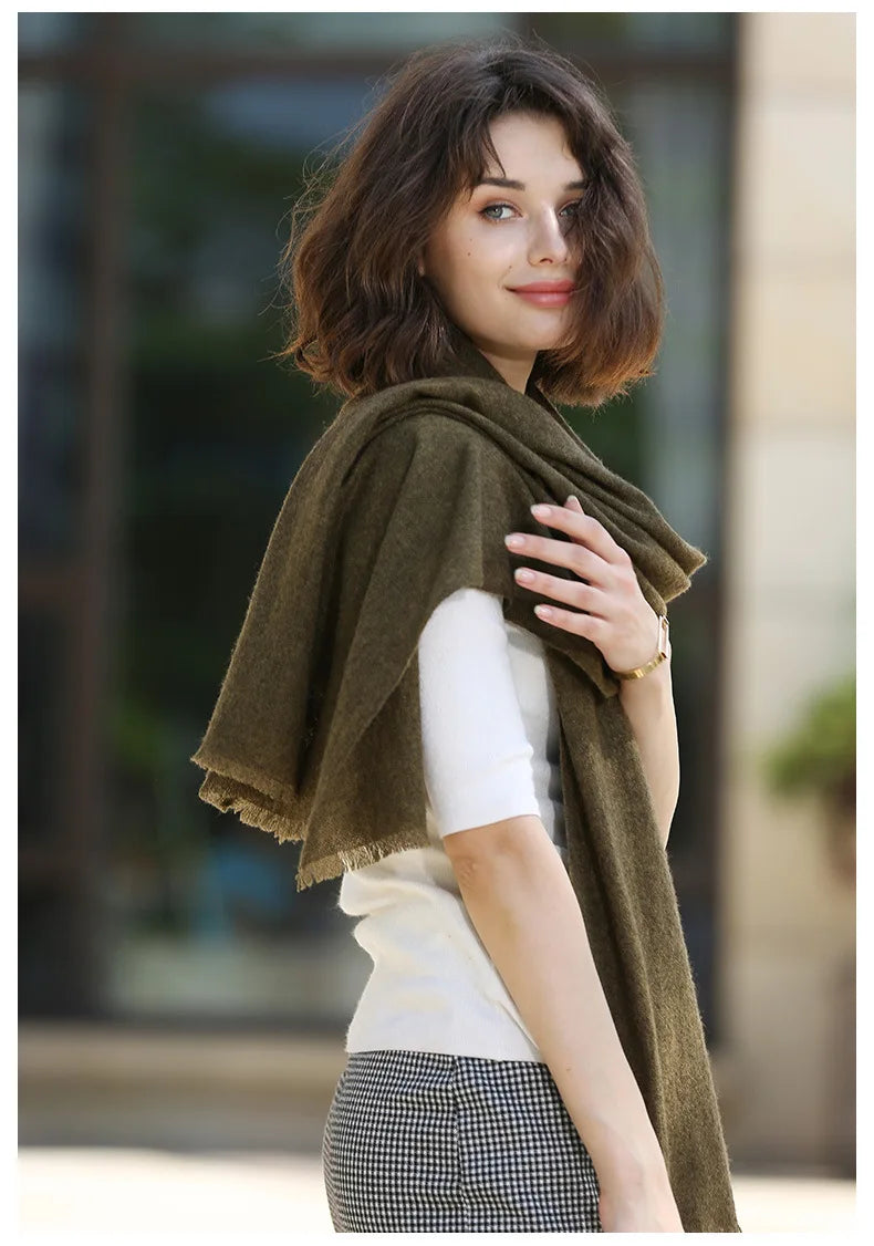 Yak wool scarf for winter