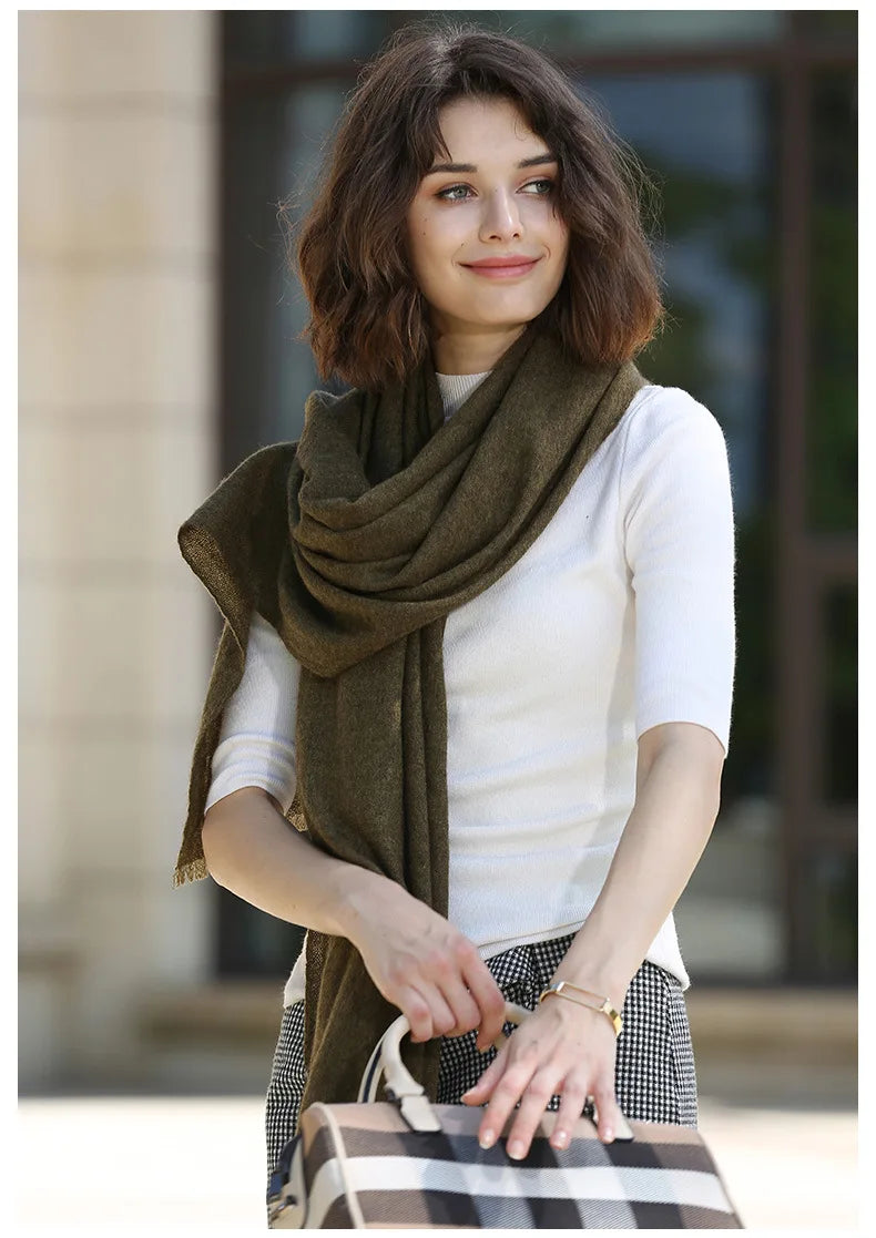 Yak wool scarf for winter