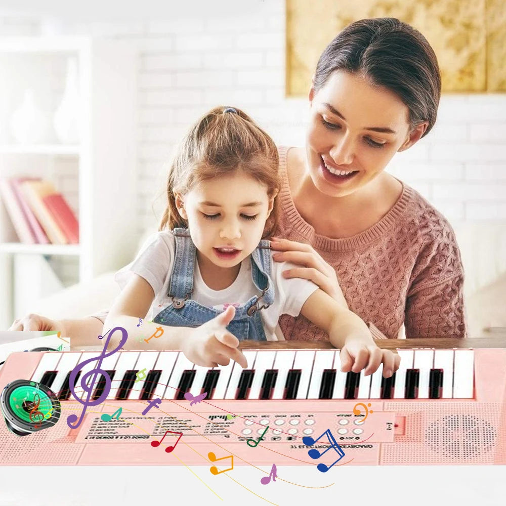 Electronic Children's Piano with Microphone – 37 Keys
