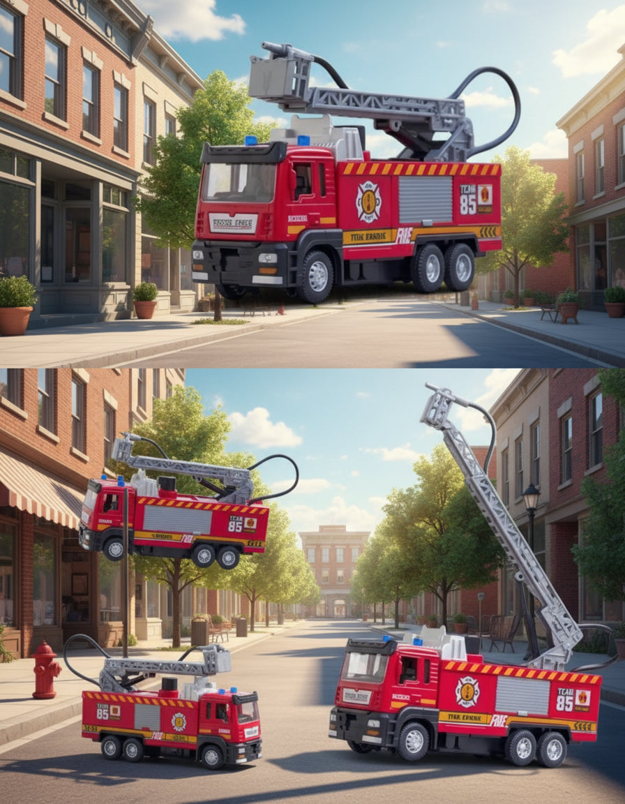 Fire Truck with Water Spray - Children's Toy
