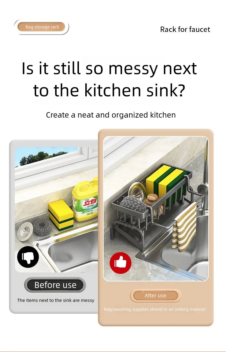 Sink Organizer and Multipurpose Spice Rack – Modern and Functional Design