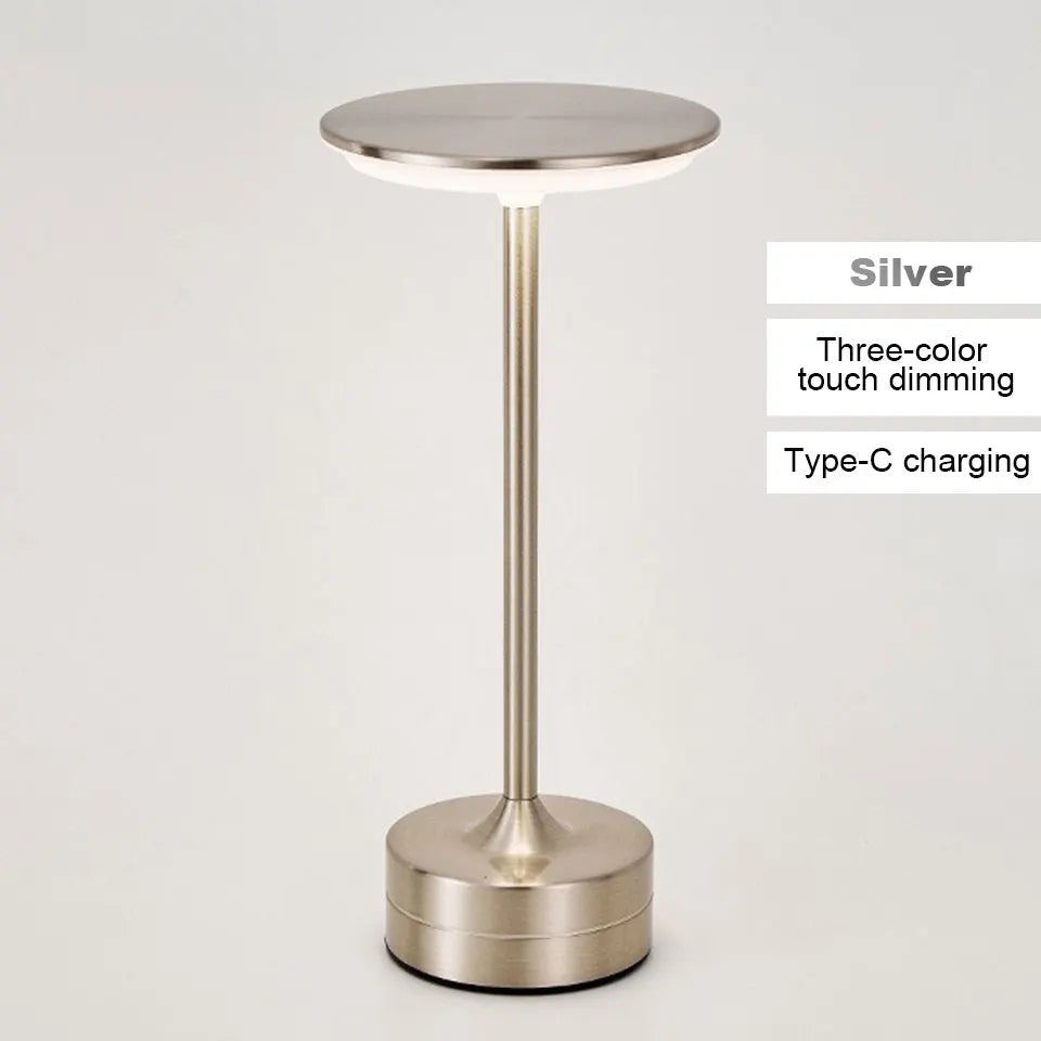 Rechargeable LED desk lamp with touch sensor