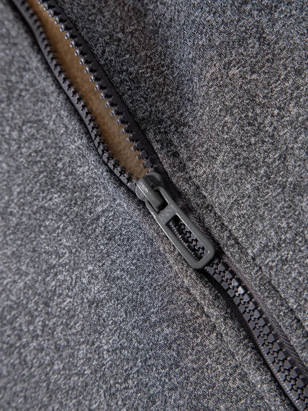 Men's winter jacket with zipper and hood