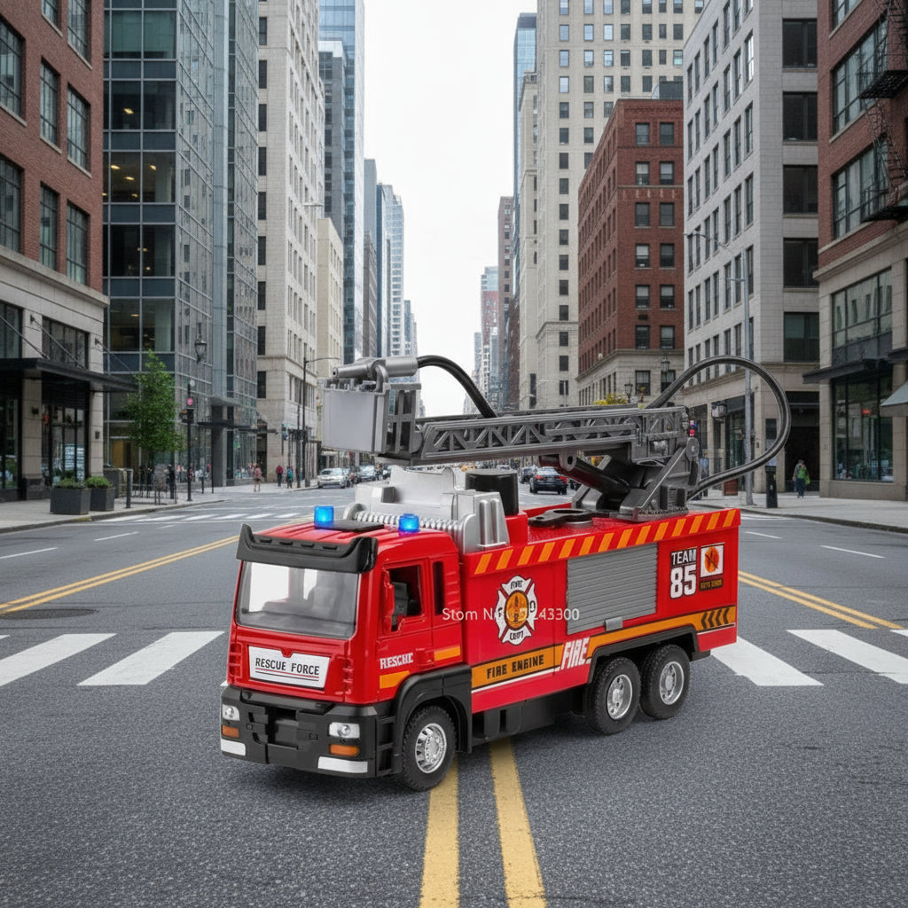Fire Truck with Water Spray - Children's Toy