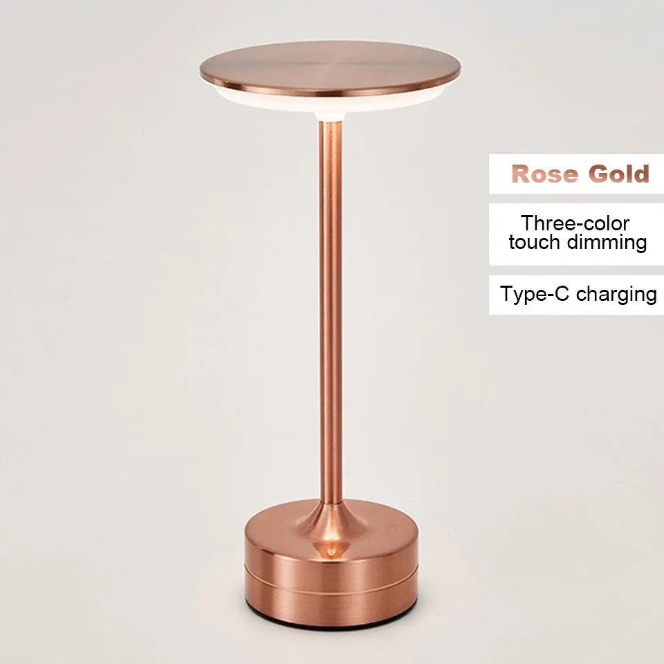 Rechargeable LED desk lamp with touch sensor