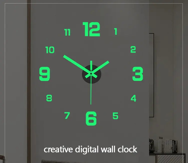 Simple and creative EW luminous digital wall clock