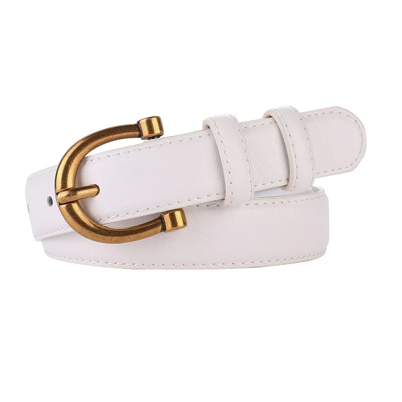 Women's belt made of suede or genuine leather