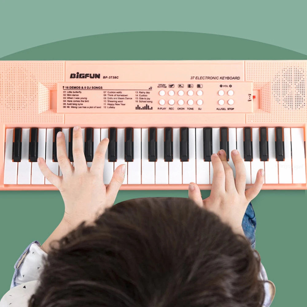 Electronic Children's Piano with Microphone – 37 Keys