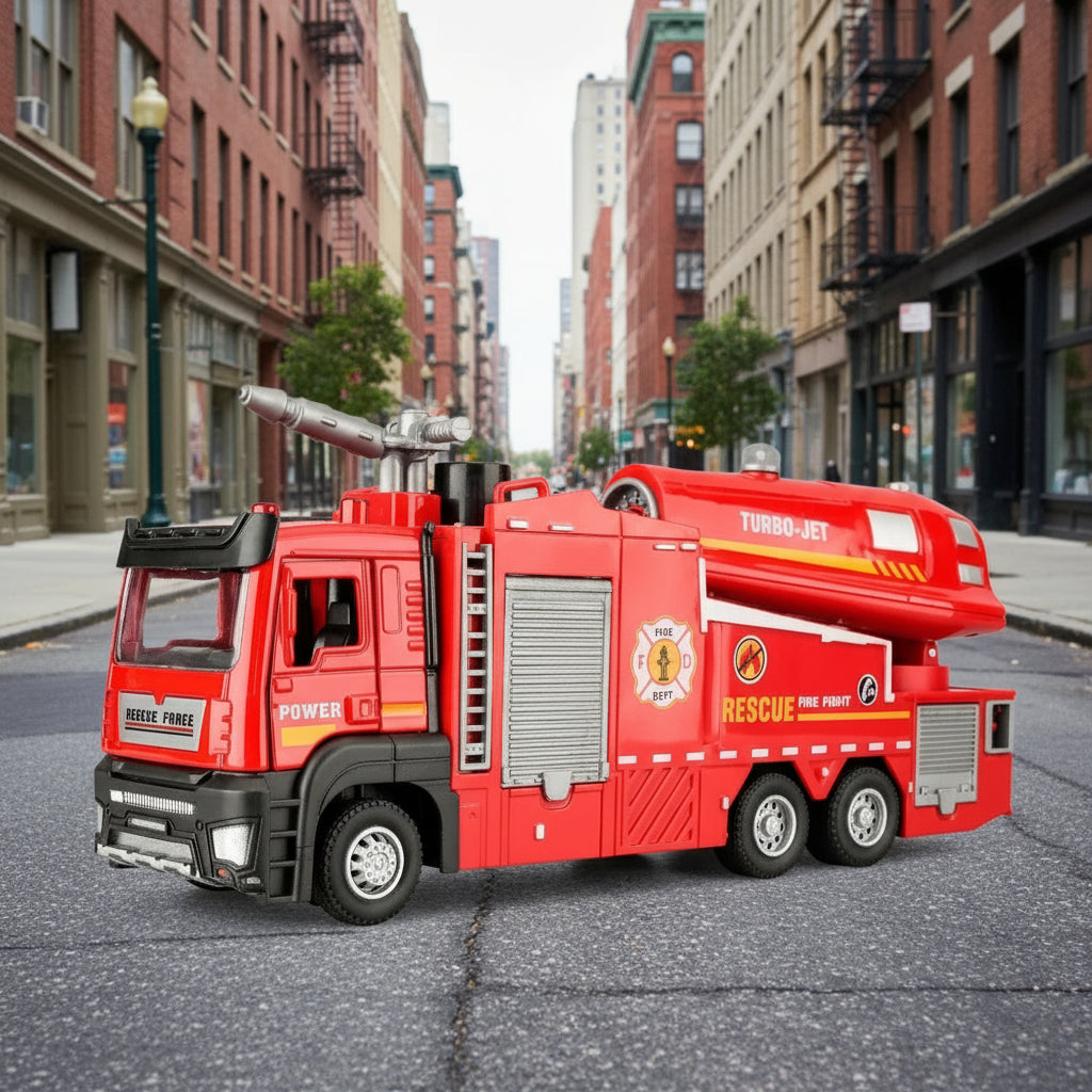 Fire Truck with Water Spray - Children's Toy
