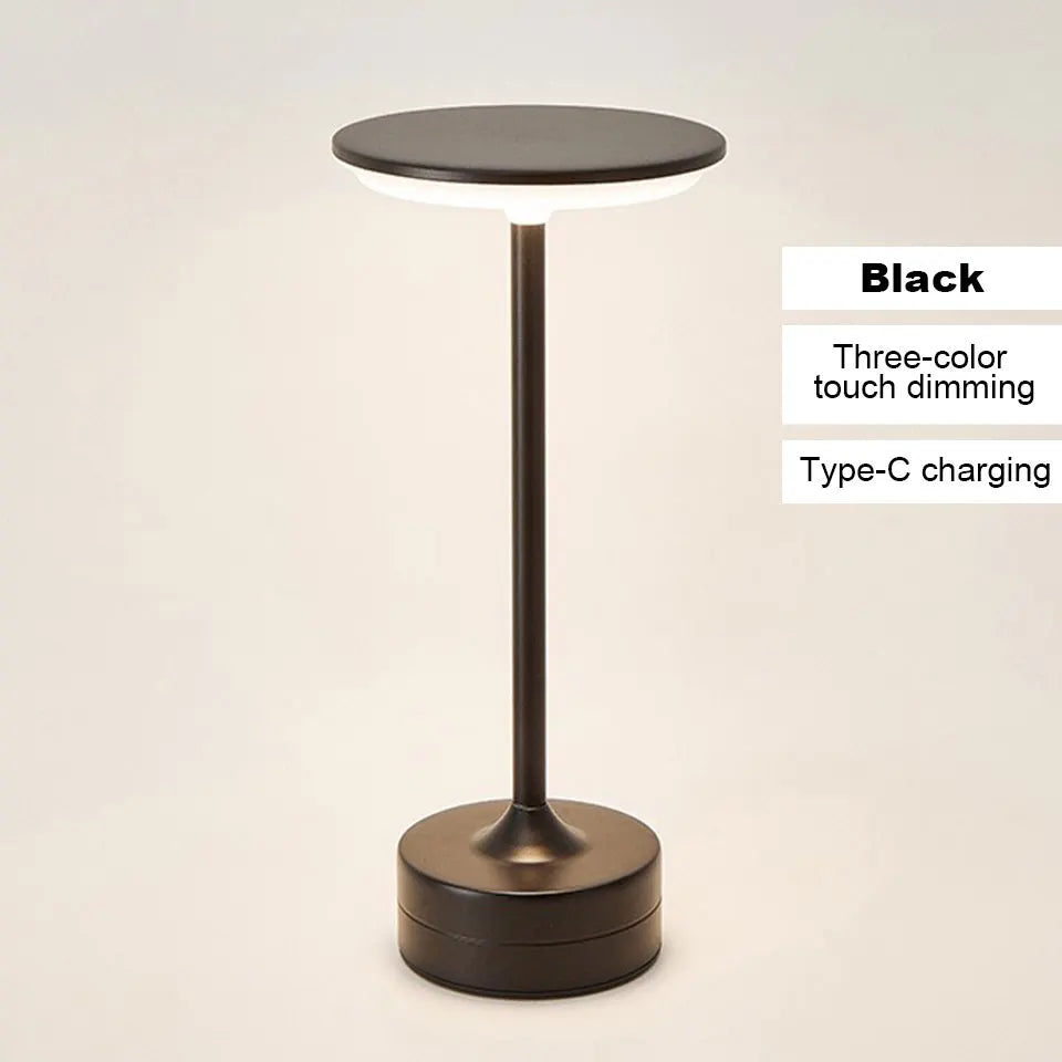 Rechargeable LED desk lamp with touch sensor