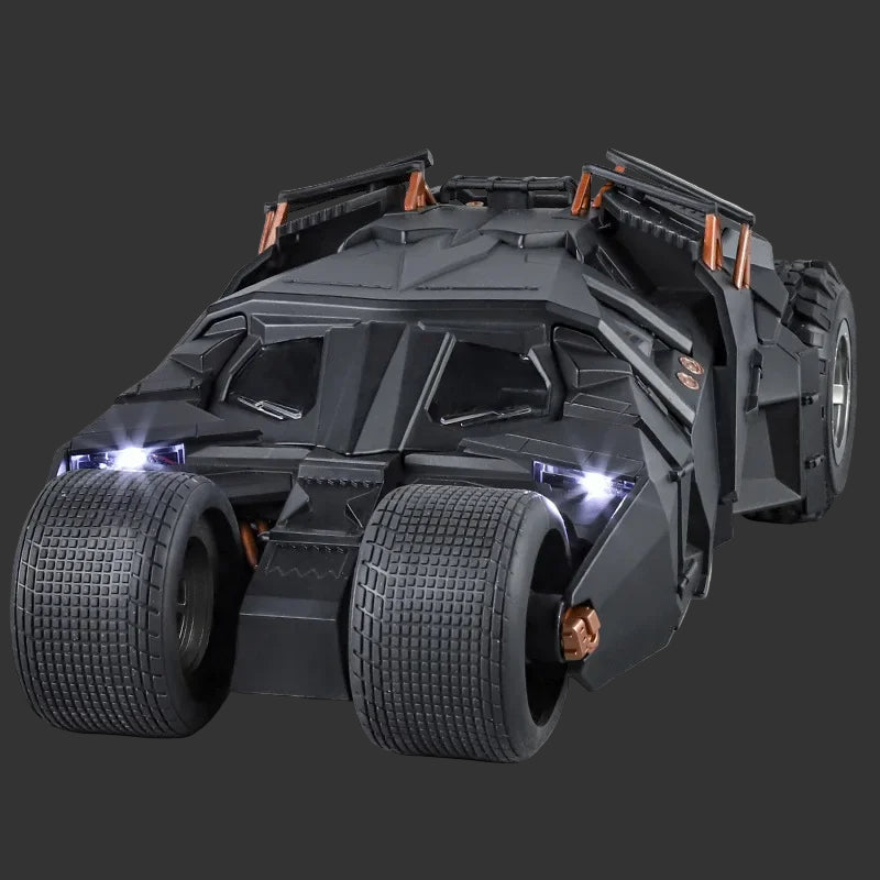 The Dark Knight 1:18 Batmobile Diecast Car – Sound, Light & Sliding Spray Function