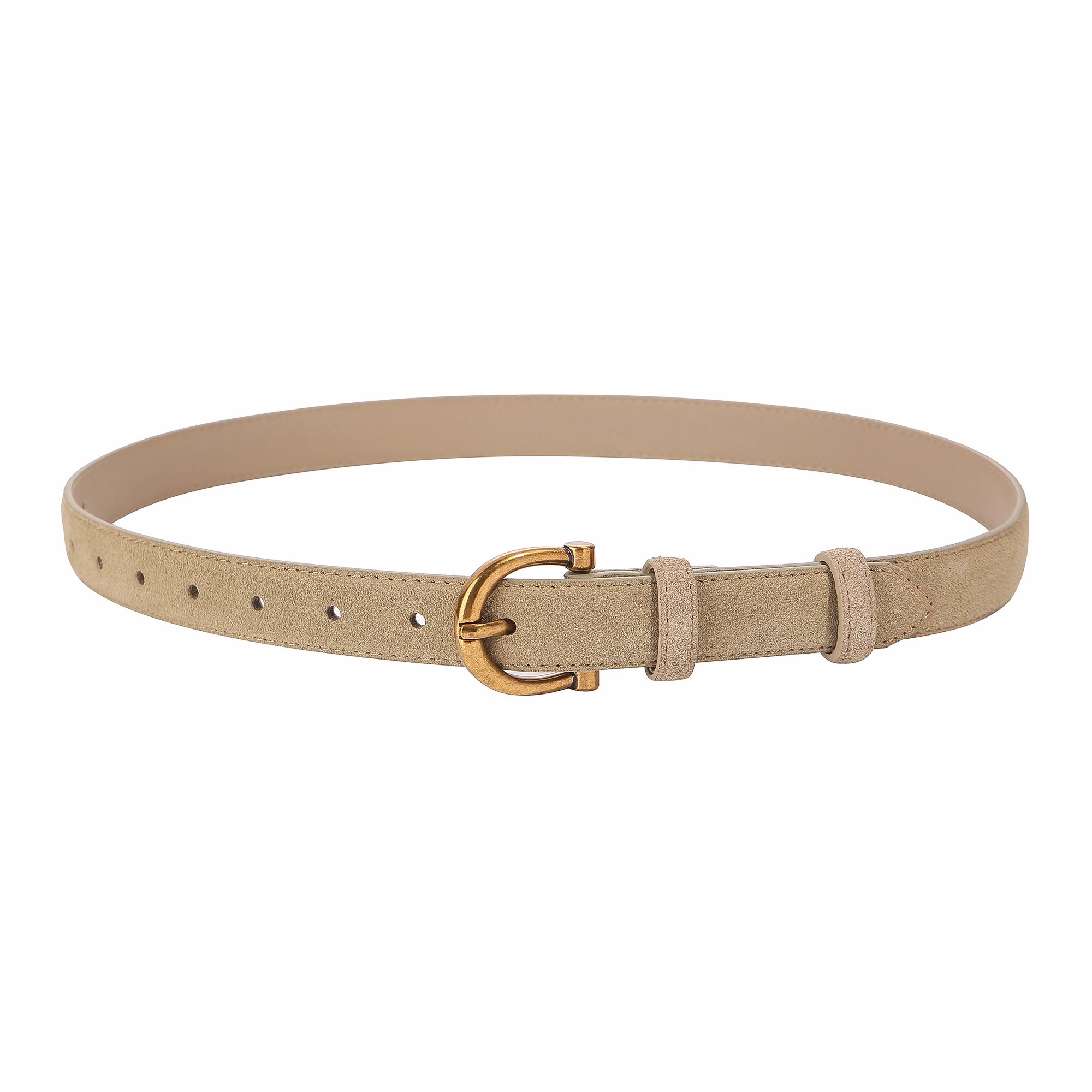 Women's belt made of suede or genuine leather