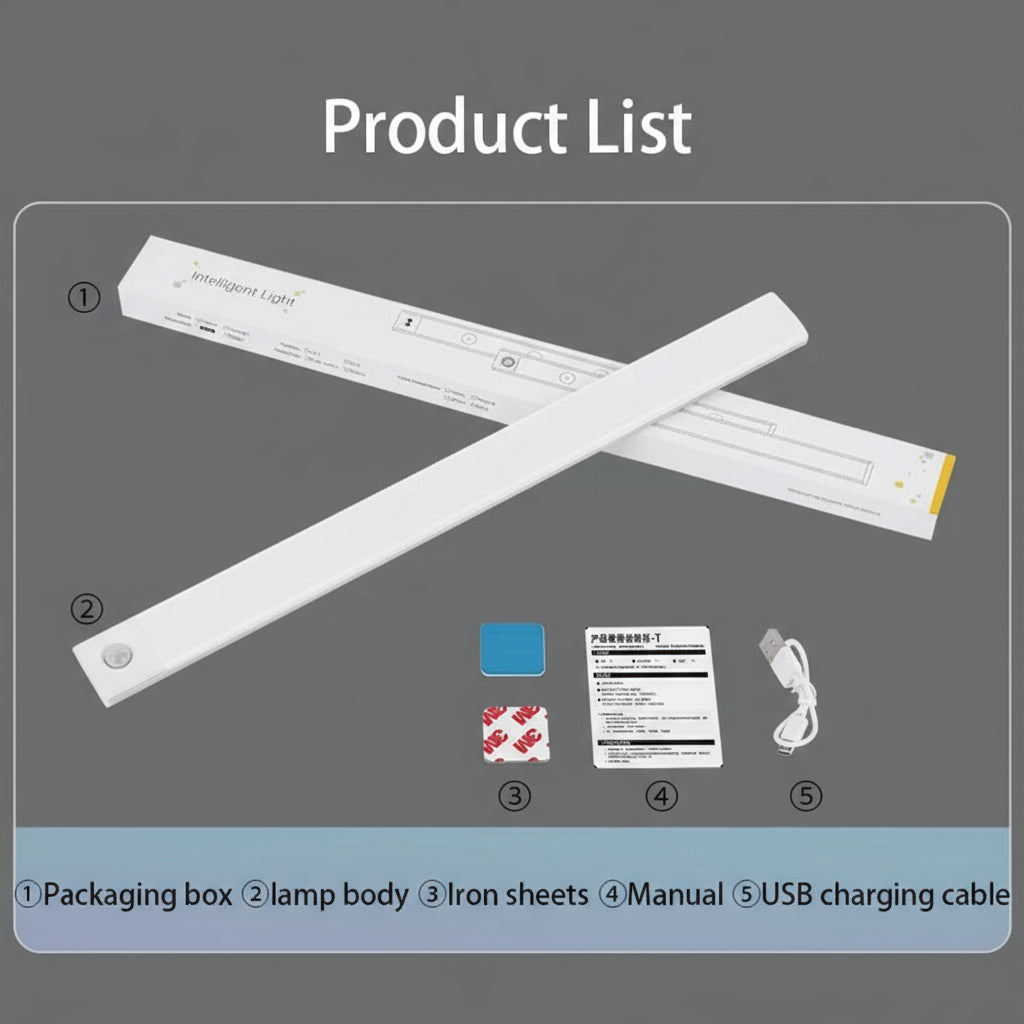 Wireless LED night light with motion sensor