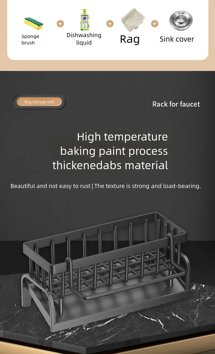Sink Organizer and Multipurpose Spice Rack – Modern and Functional Design