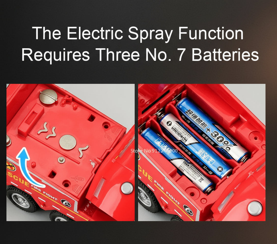 Fire Truck with Water Spray - Children's Toy